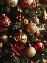 Festive Christmas Tree Decoration