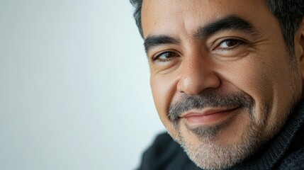 Obraz premium Portrait of a Smiling Man with Texture