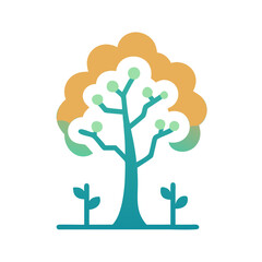 tree isolated on white