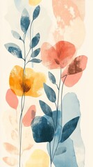 Abstract Floral Art Print