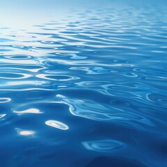 the surface of water, sea, ocean, beautiful light blue color close-up