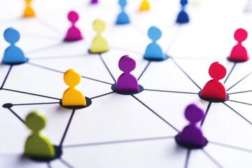 A diverse group of people connected by hand or arm, showcasing unity and friendship
