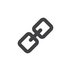 Chain icon Vector logo outline