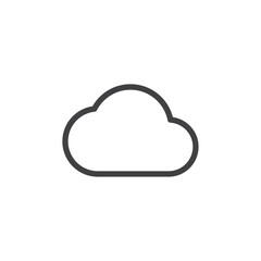 cloud icon Vector logo outline