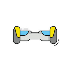 Hoverboard vector icon