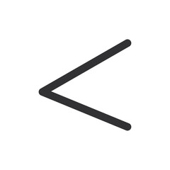 Is less than icon Vector logo outline