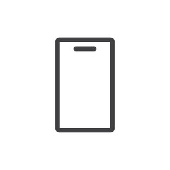 Mobile phone icon Vector logo outline