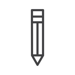 Pencil icon Vector logo outline