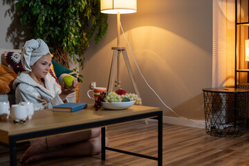 Enjoy a Cozy Evening of Relaxation and Comfort Surrounded by Fruits and Serenity