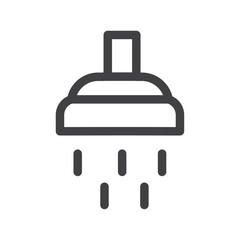 Shower icon Vector logo outline