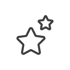 Star icon Vector logo outline