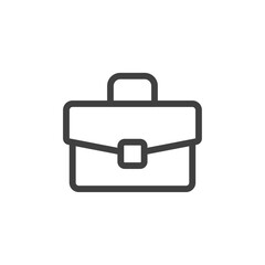 Suitcase icon Vector logo outline