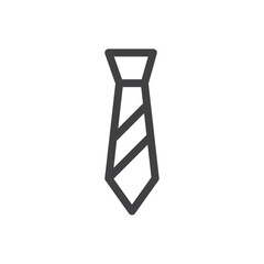 Tie icon Vector logo outline