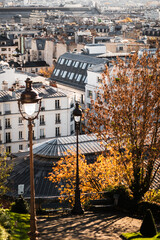 View of Paris from the steps of Montmartre
