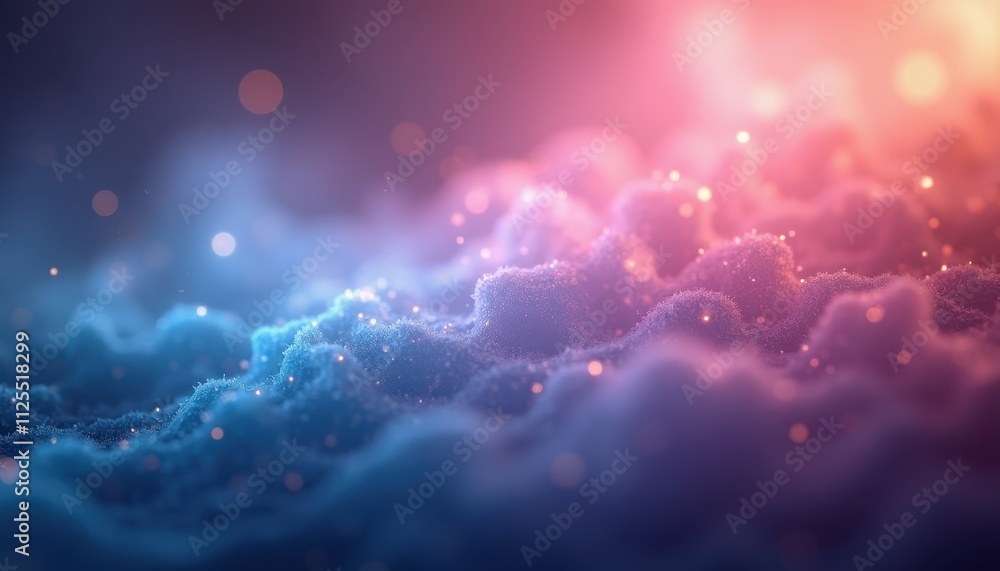 Fototapete gradient transitions with ethereal grain patterns, creating a digital background evoking a magical r