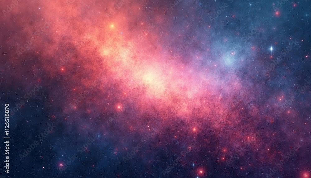 Poster gradient canvas infused with cosmic grainy noise for a unique digital design full of wonder and dept