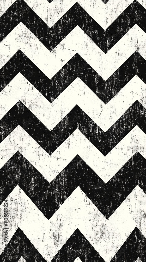Poster stylish zigzag pattern graphic design