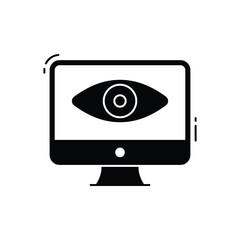 Monitoring vector icon