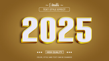 2025 text effect editable, happy new year text effect