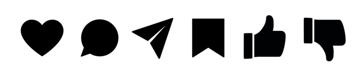 Social media icon. Social media interface.