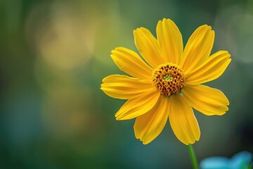 Obraz premium Yellow flower with blurred background
