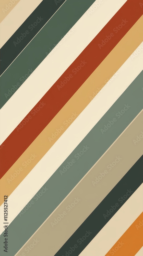 Poster colorful diagonal striped pattern design