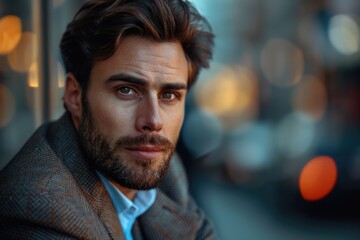 Close-up portrait of a man wearing formal attire, ideal for business or corporate use