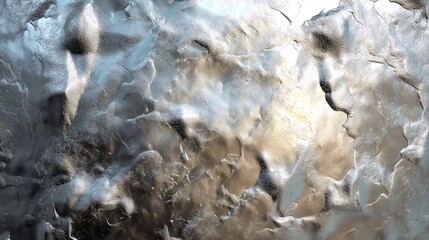 Reflective metallic abstract surface.