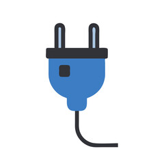 Obraz premium Electricity icon vector illustration featuring a stylized lightning bolt in a simple, modern design.