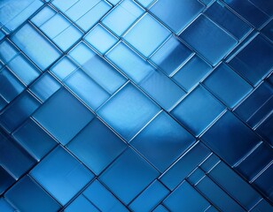 calm and elegant blue glass background with subtle texture and reflections