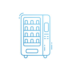 Vending machine vector icon