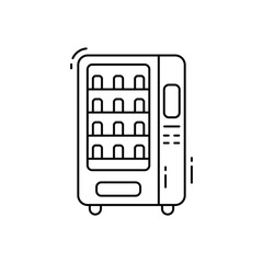 Vending machine vector icon