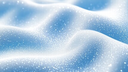 Sparkling snow dunes under bright sunlight with soft textures. Winter serenity