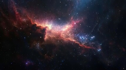 Celestial Nebula Cosmic Cloudscape Starry Night