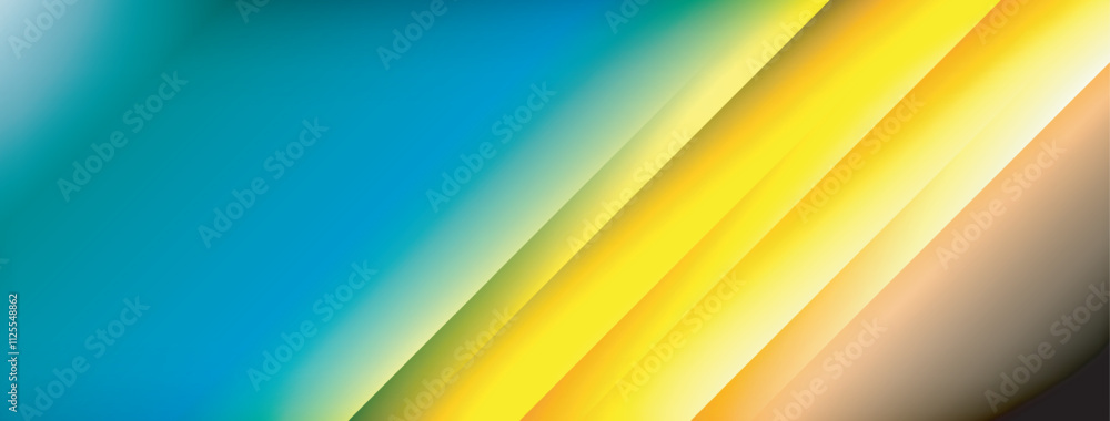 Poster dynamic shadow lines with gradient colors geometric background