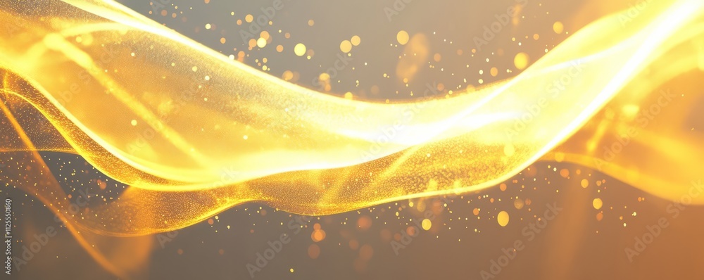 Aufkleber an elegant array of golden light lines against a transparent backdrop. a modern illustration with a 