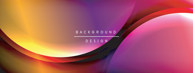 Gradient and shadow wave line geometric background. Vector Illustration For Wallpaper, Banner, Background, Card, Book Illustration, landing page