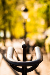 Creative view of the famous Montmartre stairs in Paris