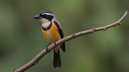 Fototapeta premium wildlife, nature, bird, closeup, perched, branch, colorful, small, photography, portrait, exotic, conservation.