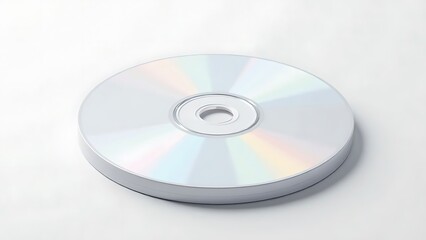 cd or dvd, white compact disc on white background