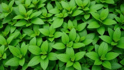 Close-up shot of luscious green leaves with intricate textures and patterns, close-up, foliage