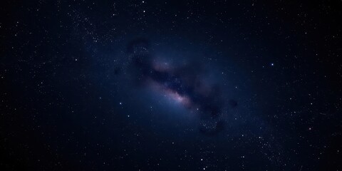 Fototapeta premium Glowing stars on a dark night sky, creating a mesmerizing celestial display, shining, universe, night time