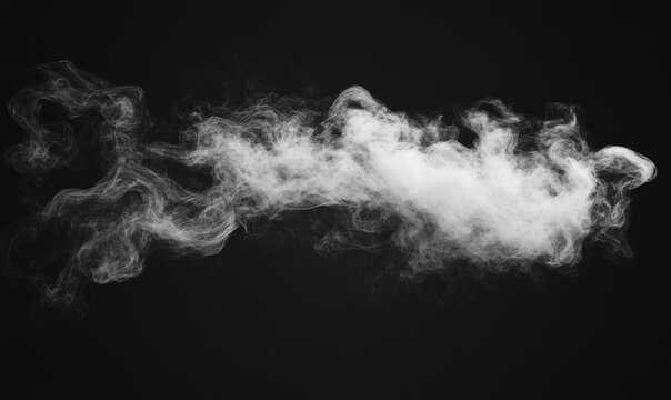 An animated smoke plume. A burst of steam with dust, fight animation, fog movement, smog, and motion, suitable for a game.