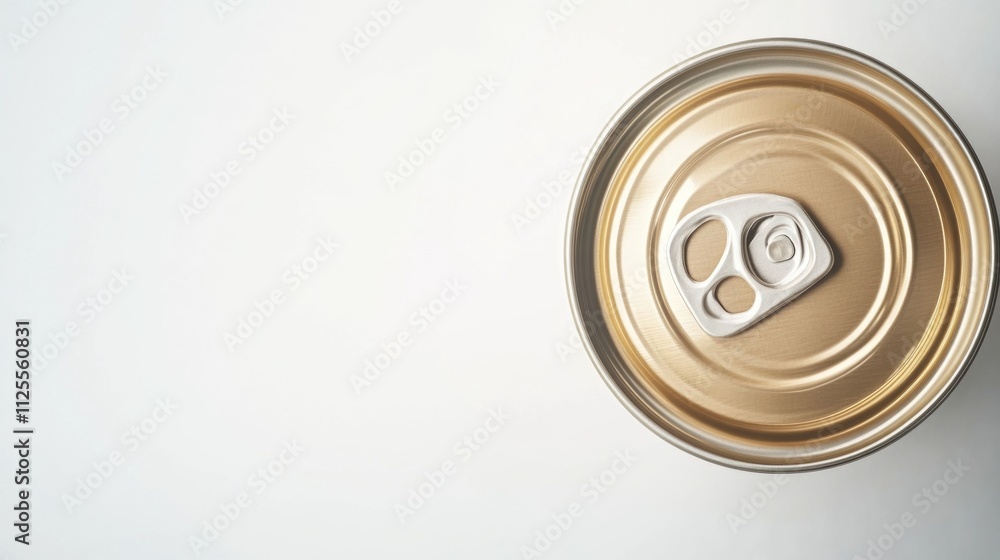 Poster a detailed view of a soda can, perfect for showcasing the packaging or using as a prop in a still li