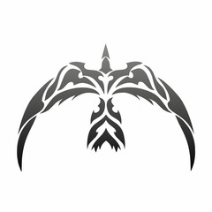 illustration vector graphics of tribal art design swallow bird