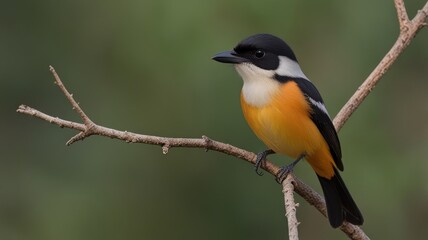 Close-up of a colorful bird perched on a branch. (2)