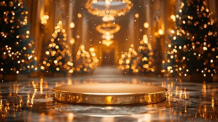 Christmas display pedestal