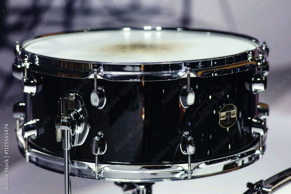 Aufkleber close up view of a drum on its stand, ready for use or display