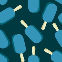 Christmas ice candy seamless ice cream pattern for wrapping paper and fabrics