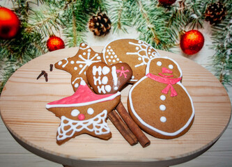Christmas zingiber cookies